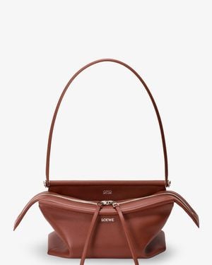 Loewe Whisker Small Calfskin Handbag - Red