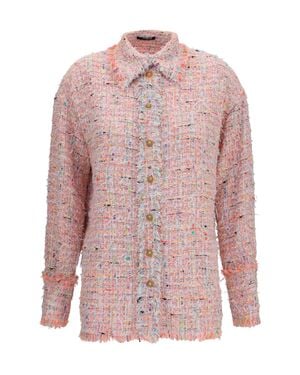 Balmain Tweed Shirt - Pink