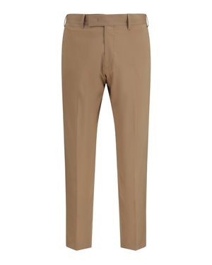 Germano Tailored Cotton Trousers Colour 145 - Natural