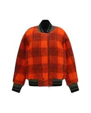 Dries Van Noten Oversized Mohair-Blend Bomber Jacket - Red
