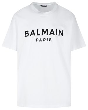 Balmain Cotton T-Shirt - Grey