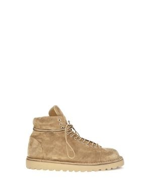 Marsèll Pallottola Suede Ankle Boots Hazelnut - Natural