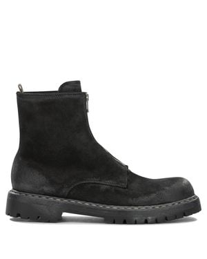Officine Creative "Bulla Dd Lug 114" Ankle Boots With Zipper - Black