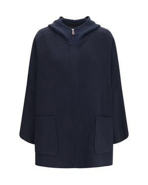 Loro Piana Farrel Cashmere Cape - Blue