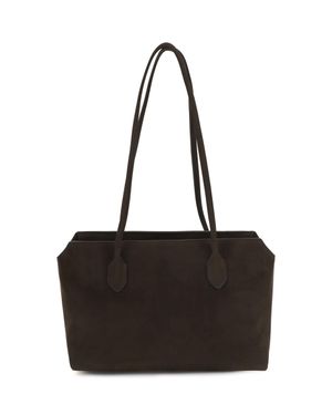 The Row Terrasse Shoulder Bag Ebony - Black