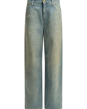 Golden Goose "Melody Boyfriend" Wide Leg Jeans - Green