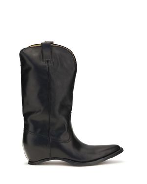 Margiela Heel-Less Western Boots - Black