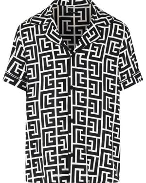 Balmain Viscose Shirt - Black