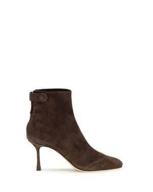 Francesco Russo Suede Ankle Boots Cacao - Brown