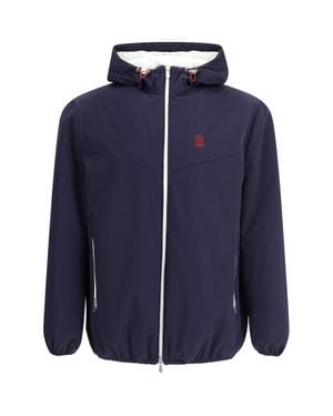 Brunello Cucinelli Hooded Jacket - Blue