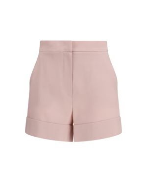 Max Mara Mohair And Silk Canvas Shorts - Pink