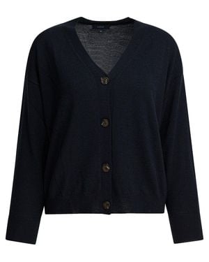 Soeur Merino Wool Cardigan Knitwear Blue