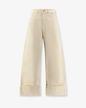 3x1 Skater Duo Canvas Trousers - Natural