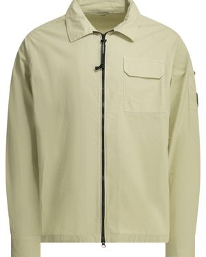C.P. Company Organic Gabardine Overshirt Jacket - Green