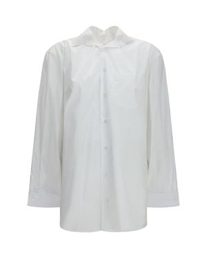 ALAINPAUL Shirt Elasticated Collar - White