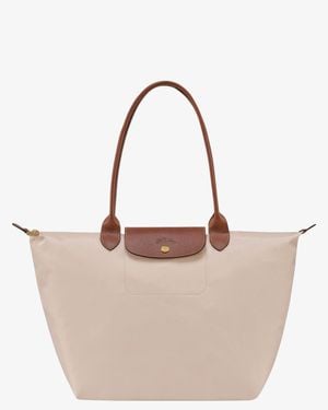 Longchamp Le Pliage Original Large Nylon Shoulder Bag - Natural