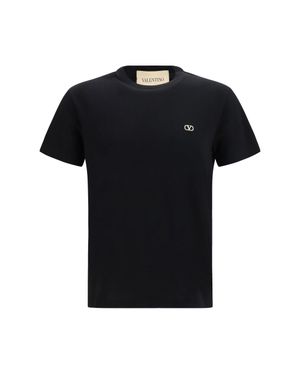 Valentino T-Shirt Vlogo Cotton - Black