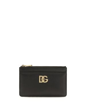 Dolce & Gabbana Leather Card Holder - Black