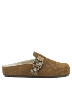 Burberry "Urchin" Clogs - Brown