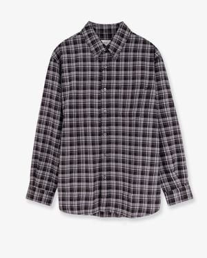 DUNST Check Flannel Shirt - Grey