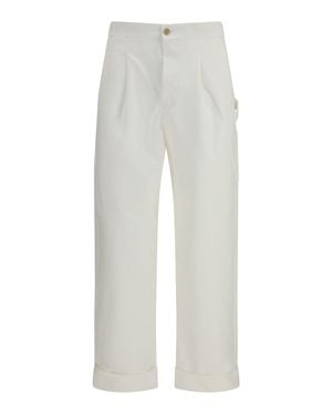 Umit Benan Carpenter Trousers Cotton - White