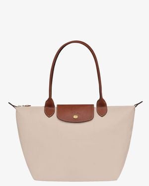 Longchamp Le Pliage Nylon Shoulder Bag - Natural