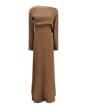 Petar Petrov Dress Asymmetric - Natural