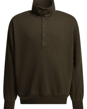 DAIWA PIER 39 Sweatshirt With Half Button Closure Sweatshirts - Green