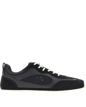 Tory Burch 'Field' Mesh And Leather Sneakers - Black