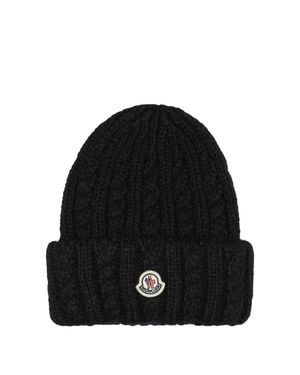 Moncler Alpaca-Blend Beanie - Black