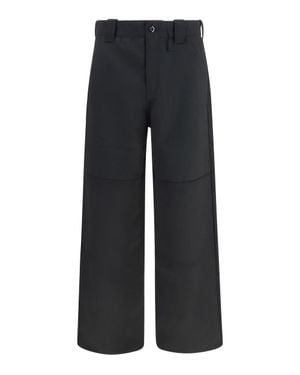 KENZO Reinforced Virgin Wool Chino Trousers - Black