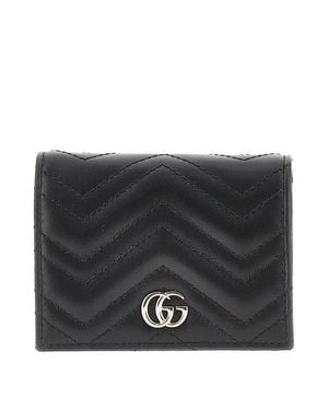 Gucci 'Gg Marmont' Mini Wallet - Black