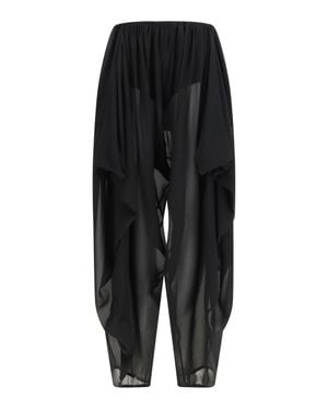 Francesco Murano Balloon Trousers Silk - Black