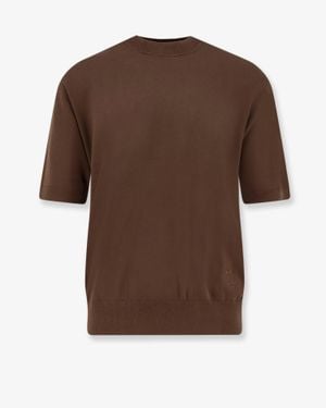 Laneus Cotton Jumper - Brown
