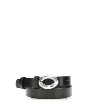 Séfr Leather Belt Eye Buckle - White