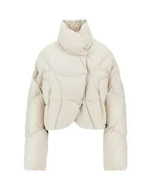 Bacon W Echo Loop Fcs Cropped Down Jacket - White