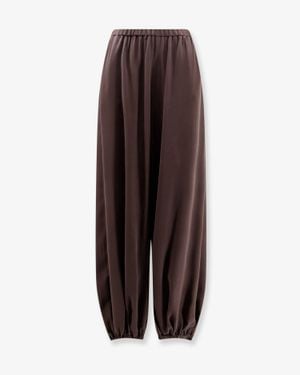 Alysi Silk Trousers Balloon - Brown