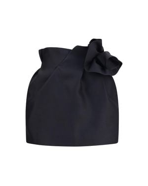 Magda Butrym Mini Skirt Wool And Silk - Blue