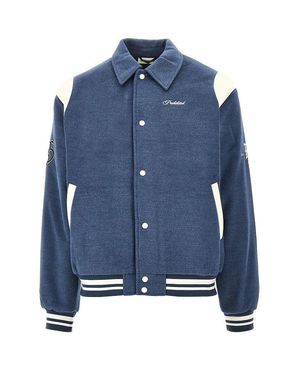 Prohibited Cloth Field College Jacket - Blue