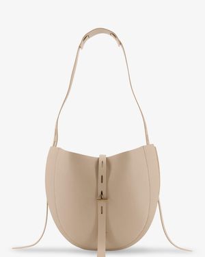MINOBOSSI Leather Crossbody Bag - White
