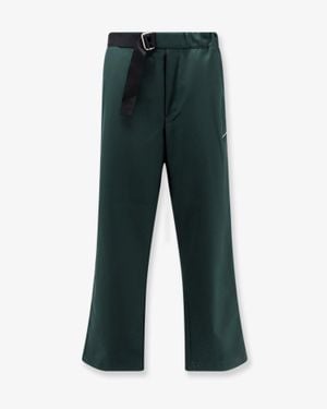 Oamc Peacemaker Regs Virgin Wool Trousers - Green
