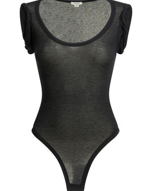 Alaïa Cashmere Blend Bodysuit - Black