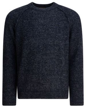 Rakku Wool Crew Neck Jumper - Blue