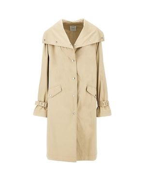 TOTEME Oversized Gabardine Trench Coat - Natural