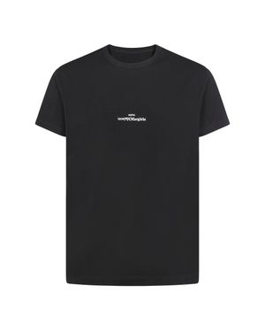 Margiela Cotton T-Shirt/ Embroidery - Black