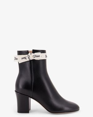 Dior J'A Leather Ankle Boot - White