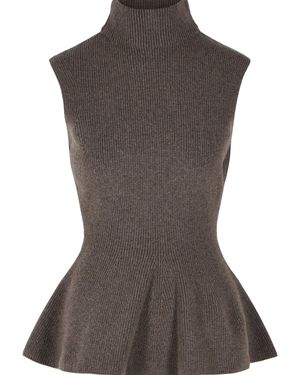Rohe 'Sculptural' Wool And Cashmere Blend Vest - Brown