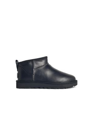 UGG Classic Ultra Mini Leather Regenerate Boots - Blue