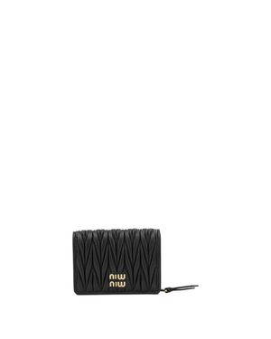 Miu Miu Quilted Nappa Leather Wallet - White