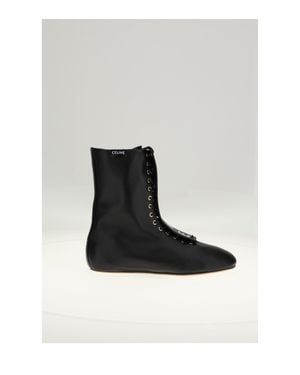 Celine Lace-Up Boot 05 - White